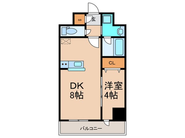 ｴｽﾃﾑｺｰﾄ大阪福島ﾙｱｰﾅ(1202)の物件間取画像